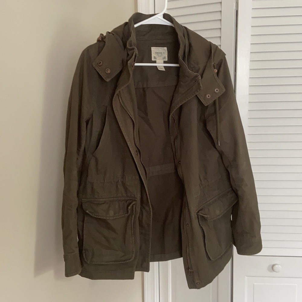 Army jacket with hood